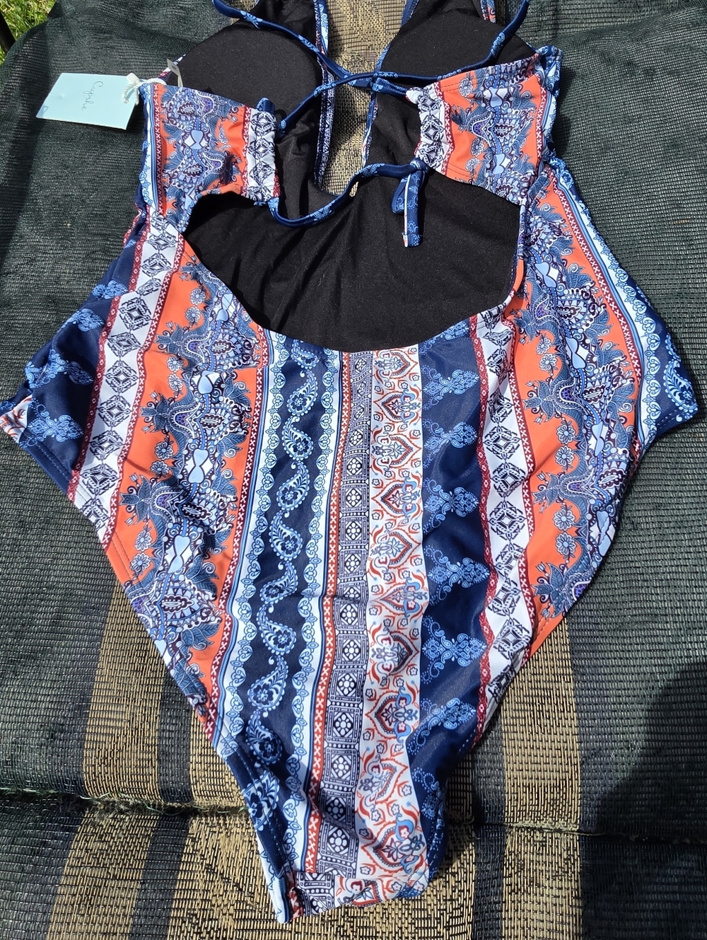 NWT Cupshe Fleet of Time One-piece Swimsuit M - Picture 7 of 10